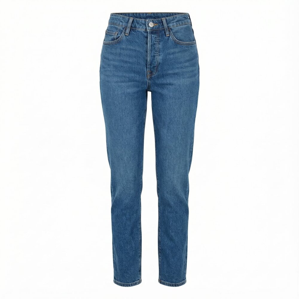 Something Navy High-Waist Straight Jean